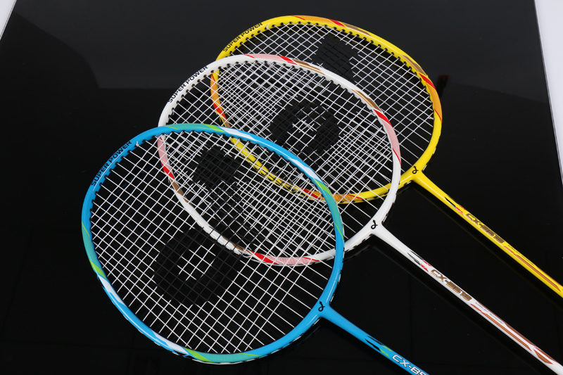 Alüminyum Alaşımlı Fiberglas Orta Kutuplu Entegre Badminton Raketi CX-B518