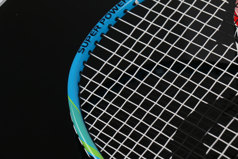 Alüminyum Alaşımlı Fiberglas Orta Kutuplu Entegre Badminton Raketi CX-B518 Mavi